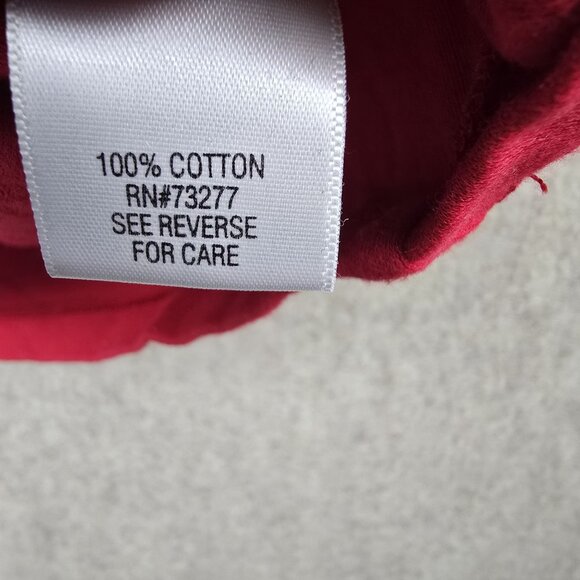 Croft & Barrow Womens Red T-Shirt 3X 100% Cotton Short Sleeve Relaxed Fit Casual - Picture 4 of 7